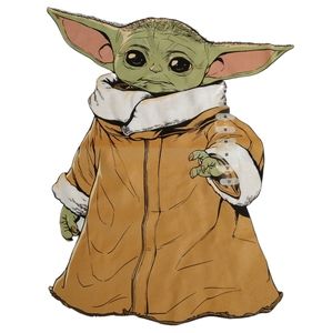 Baby Yada Mandalorian Large White Tee-shirt